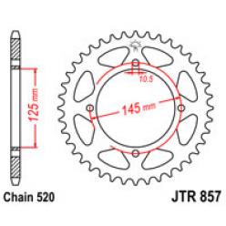 Звездочка задняя JT Sprockets (шаг 520 ) JT JTR857 
